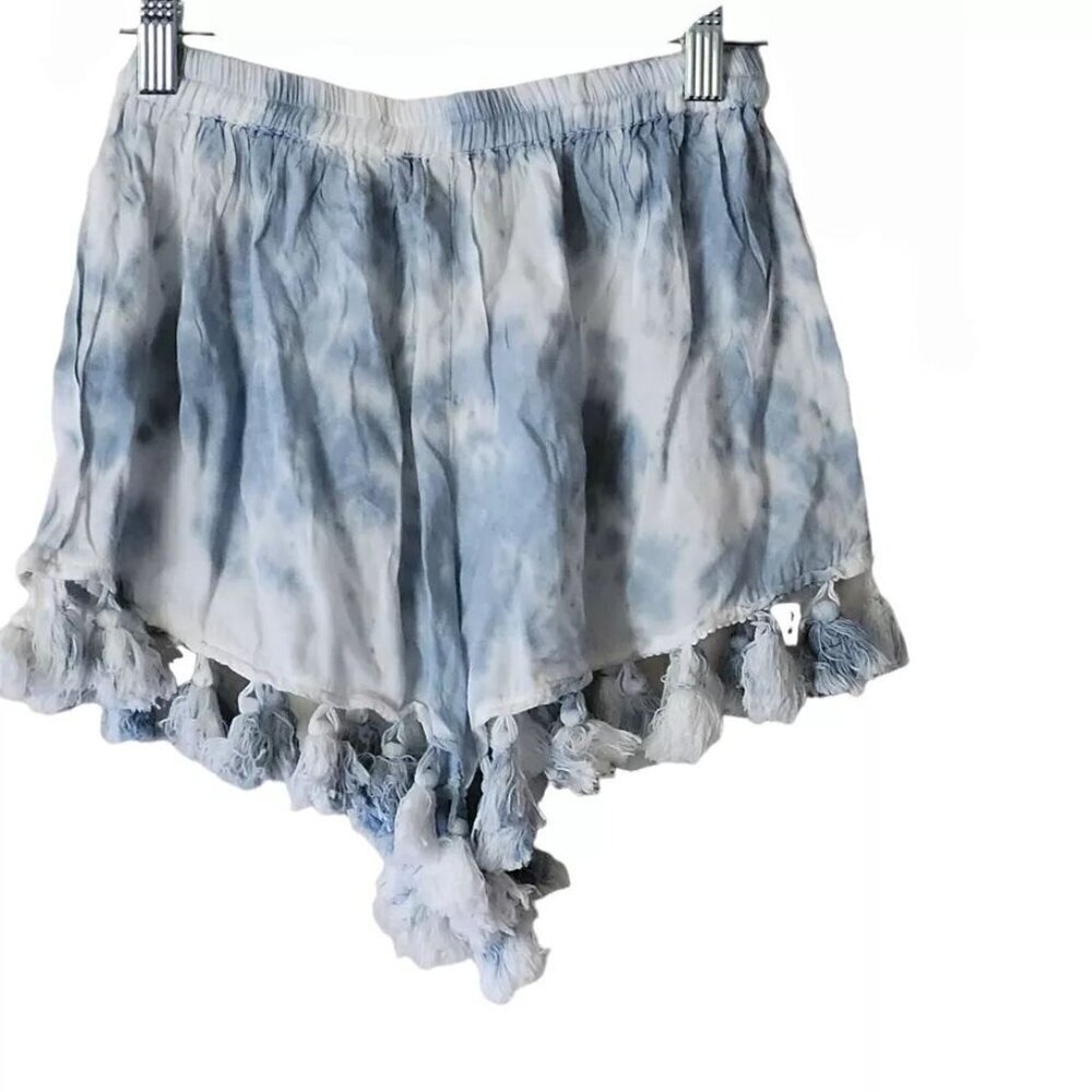 Bohome Tie-Dye Tassel Shorts Size Small